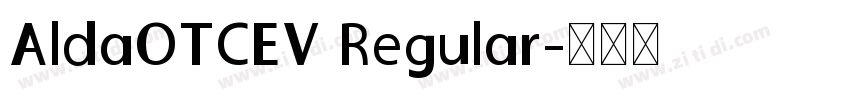 AldaOTCEV Regular字体转换